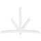 Ekena Millwork Alberta Architectural Grade PVC Gable Bracket, 108"W x 72"H x 6"D x 6"F, 16/12 Pitch GBP108X72X0606ALB00 - alternate 4